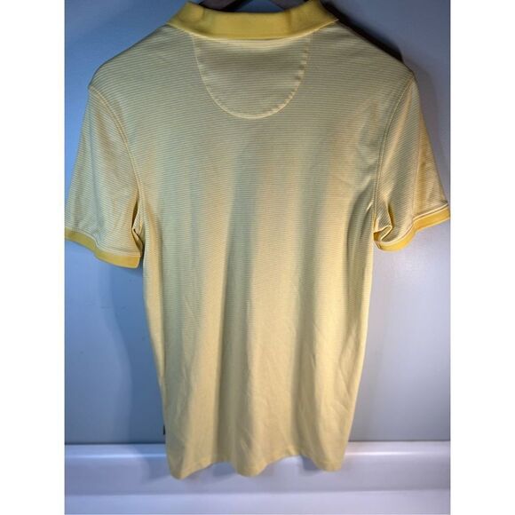 Calvin Klein Yellow Stripes Liquid Touch Polo Slim Fit Men’s Small - Picture 2 of 7